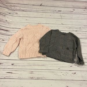 Lot of two girls Zara sweaters